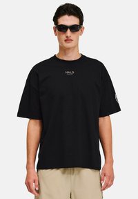 HALO GRAPHIC BOXY - T-shirt med print - black seneca rock