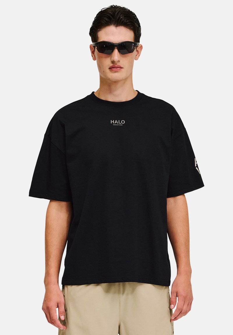 HALO GRAPHIC BOXY - T-shirt med print - black seneca rock