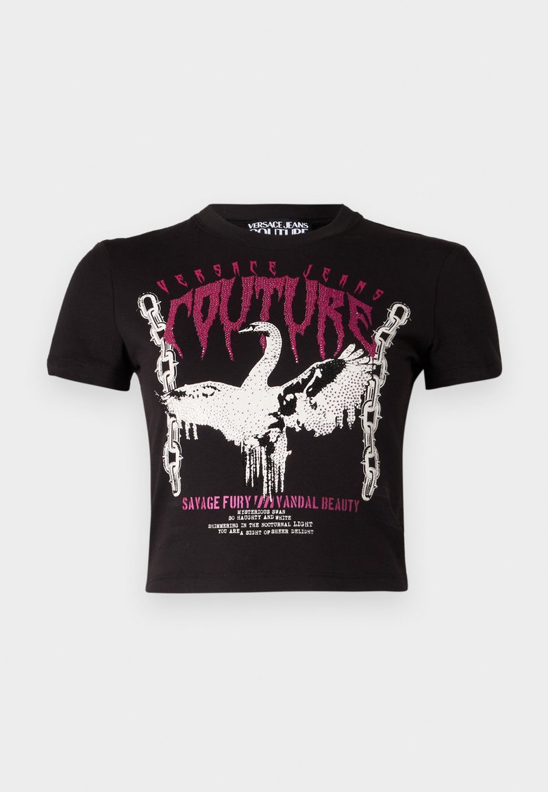 Versace Jeans Couture T-shirt print zwart