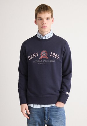 GRAPHIC C NECK - Melegítőfelső - evening blue
