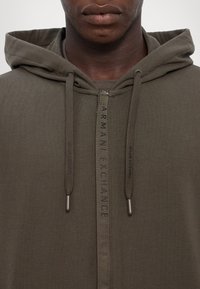 Armani Exchange Felpa con zip - black olive