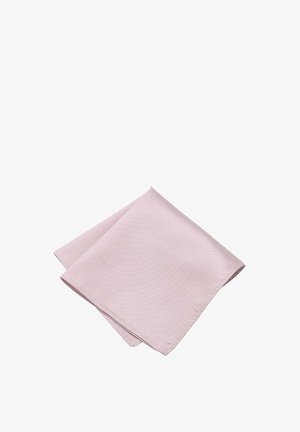 Helles rosa Serviette, aus gewebtem Stoff, quadratische Form, mit subtiler Textur und sauberen Kanten.