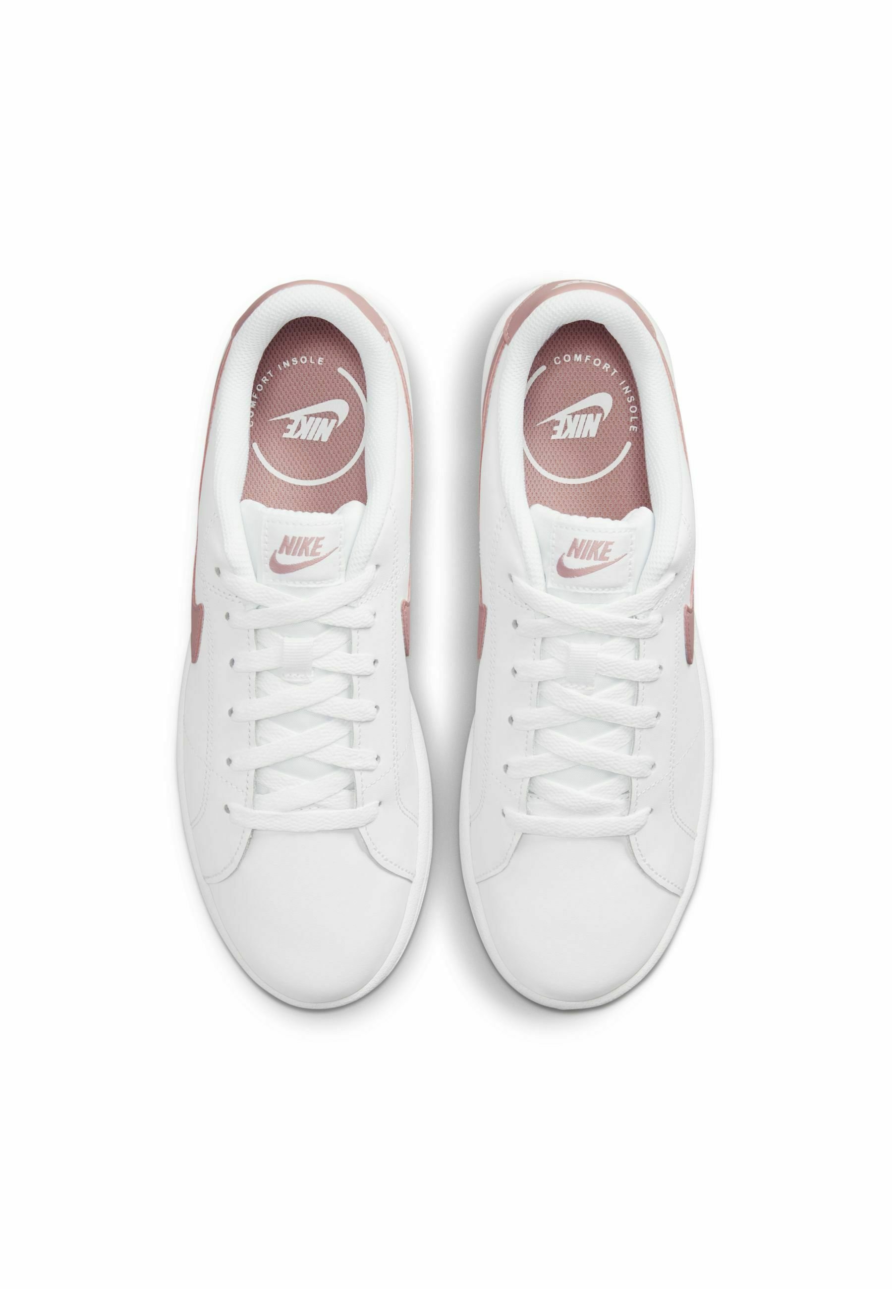 Nike Sportswear COURT ROYALE - Sneakers laag - white/pink glaze/wit -  Zalando.nl