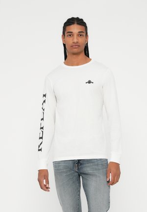 Tops ar garām piedurknēm - white