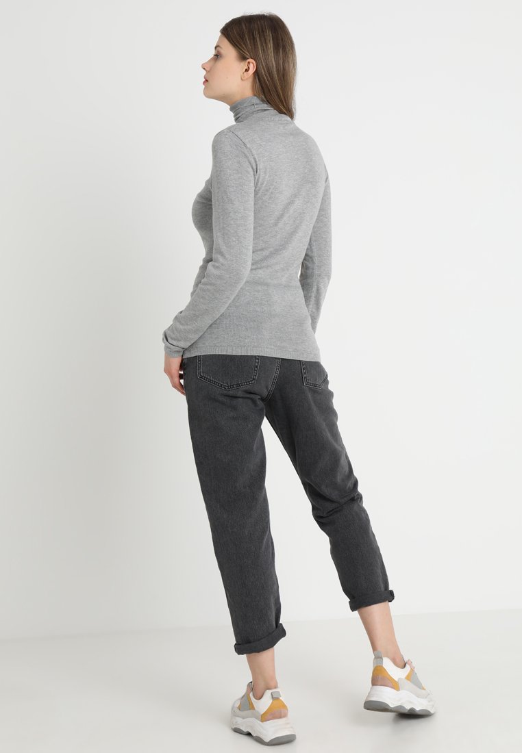 Damen Strickjacken | ICHI MAFA Strickpullover grey melange/grau-meliert - ML23827 Damen Strickjacken | ICHI MAFA Strickpullover grey melange/grau-meliert - ML23827