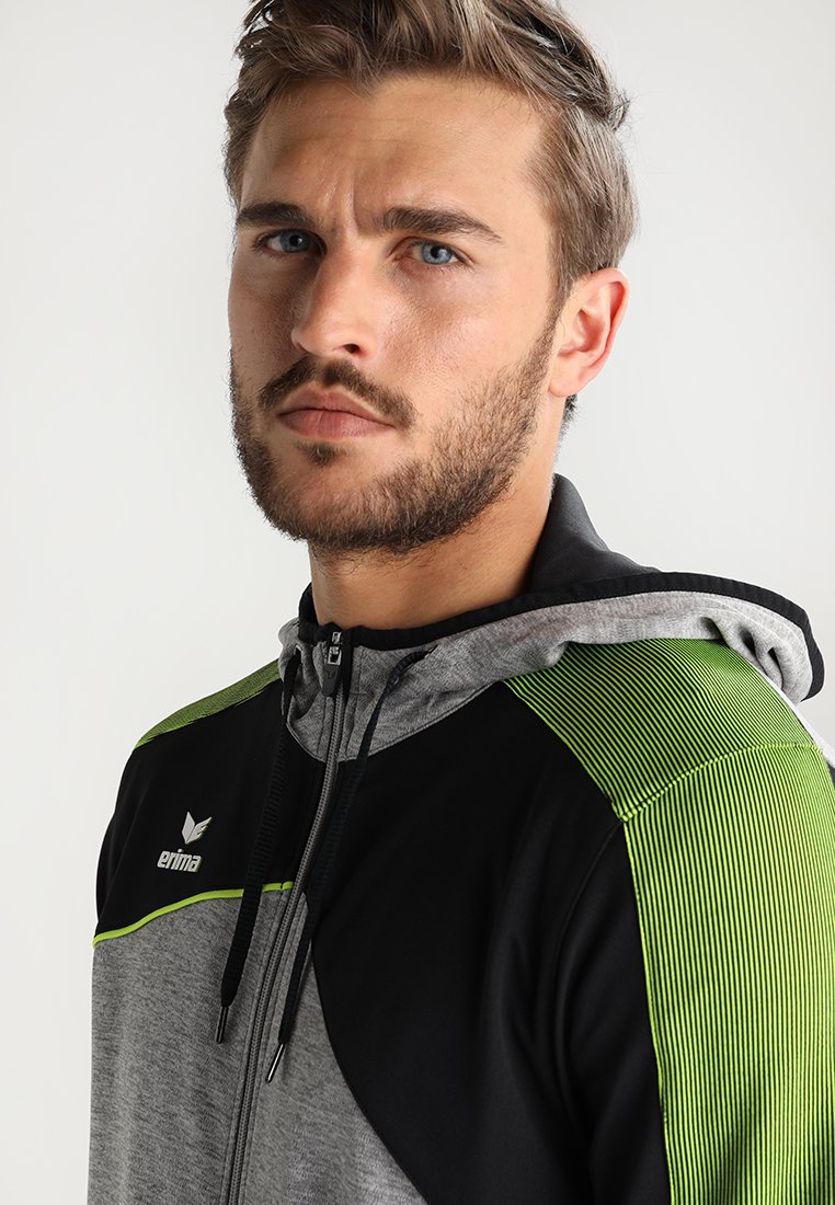 Herren Trainingsanzüge | Erima PREMIUM ONE 2.0 Trainingsjacke grey/melange/black/lime pop/grau - EN28734 Herren Trainingsanzüge | Erima PREMIUM ONE 2.0 Trainingsjacke grey/melange/black/lime pop/grau - EN28734