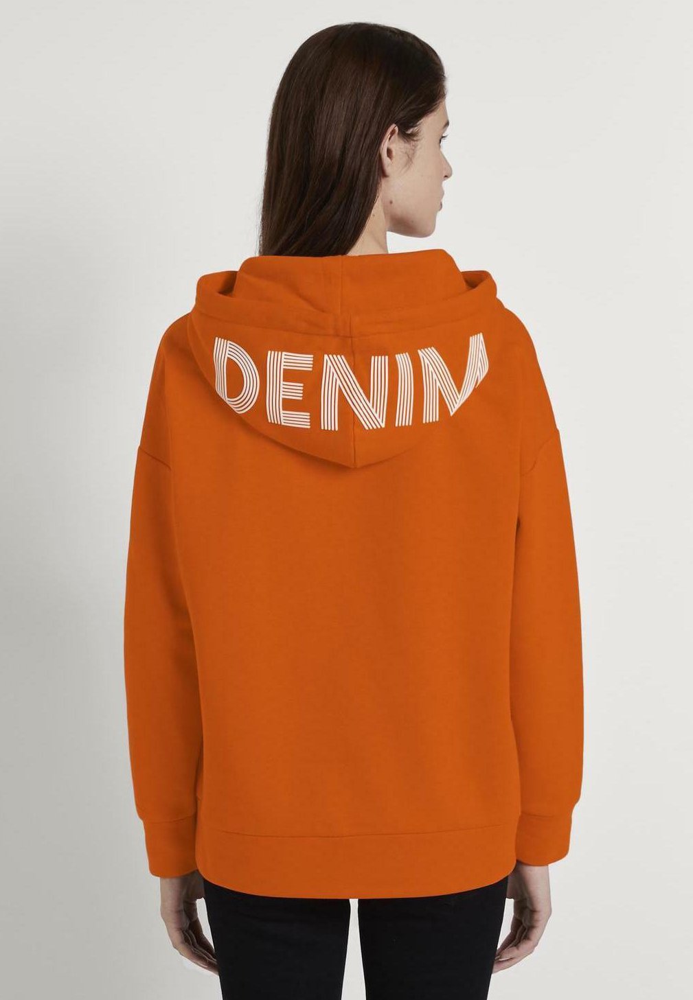 TOM TAILOR DENIM MIT KAPUZEN Hoodie orangeOranje TOM TAILOR DENIM Jas rust orangeOranje Zalando.nl