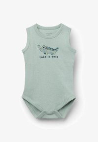 Sélectionné, schwarz y iced green stampa take it easy