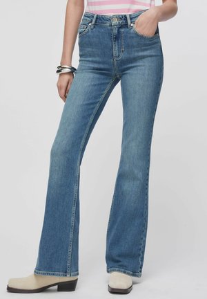 HIGH-RISE - Bootcut-teksad - blue