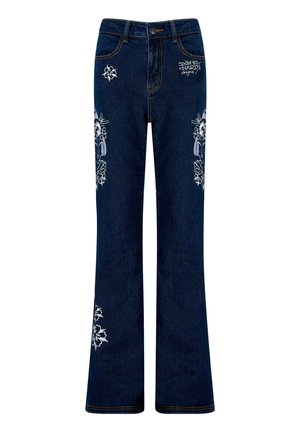 Ed Hardy GEISHA MIRROR - Flared Jeans - indigo