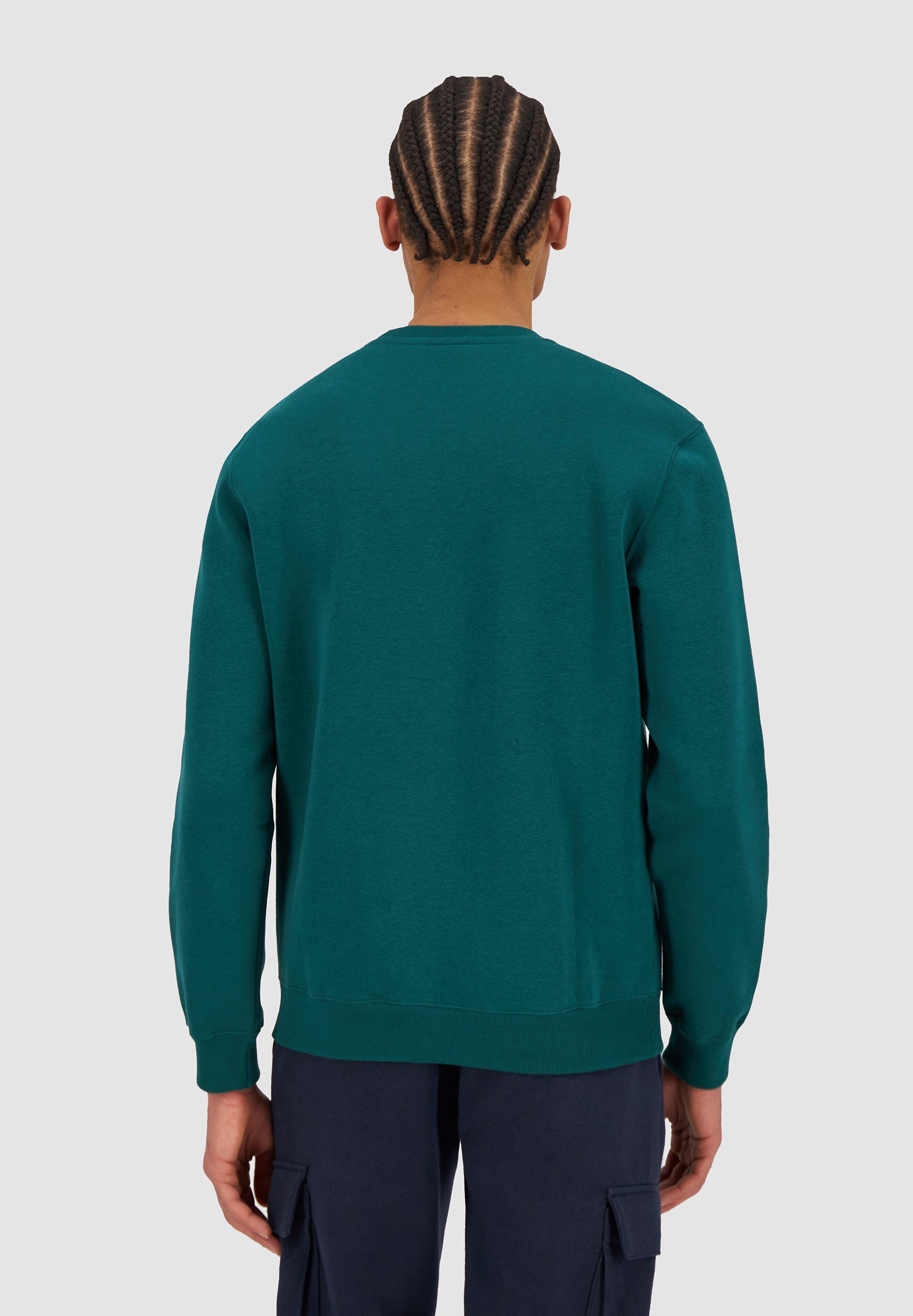 dark green sweater