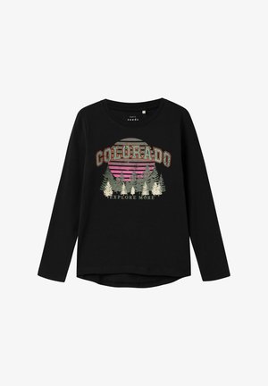 Name it, REGULAR FIT - Camiseta de manga larga - black