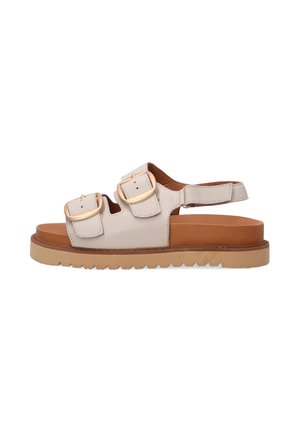Sandalen met plateauzool - beige