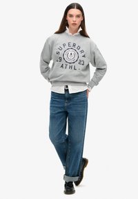 Superdry & Co COLLEGE SCRIPT LOOSE - Sweatshirt - ash grey marl