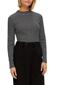 s.Oliver BLACK LABEL AUS STRETCH - Langarmshirt - schwarz