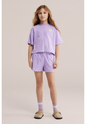 WE Fashion Potiskana majica - lilac
