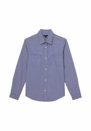 Reiss REGULAR FIT - HENDRIXON STRIPE TWIN-POCKET - Pluus - blue/white