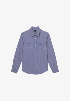 Reiss REGULAR FIT - HENDRIXON STRIPE TWIN-POCKET - Pluus - blue/white