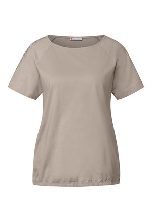 Street One MIT SCHULTERDETAIL - T-shirt print - beige