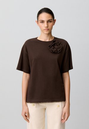 Claudie Pierlot, TEE SHIRT - Camiseta estampada - chocolat