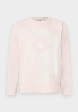 BIITTI UNIKKO PLACEMENT UNISEX - Maglietta a manica lunga - light pink/off-white