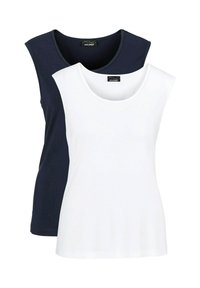DOPPELPACK - Top - navy white