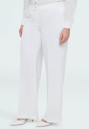 WIDE LEG STRETCH - Pantalones - bianco