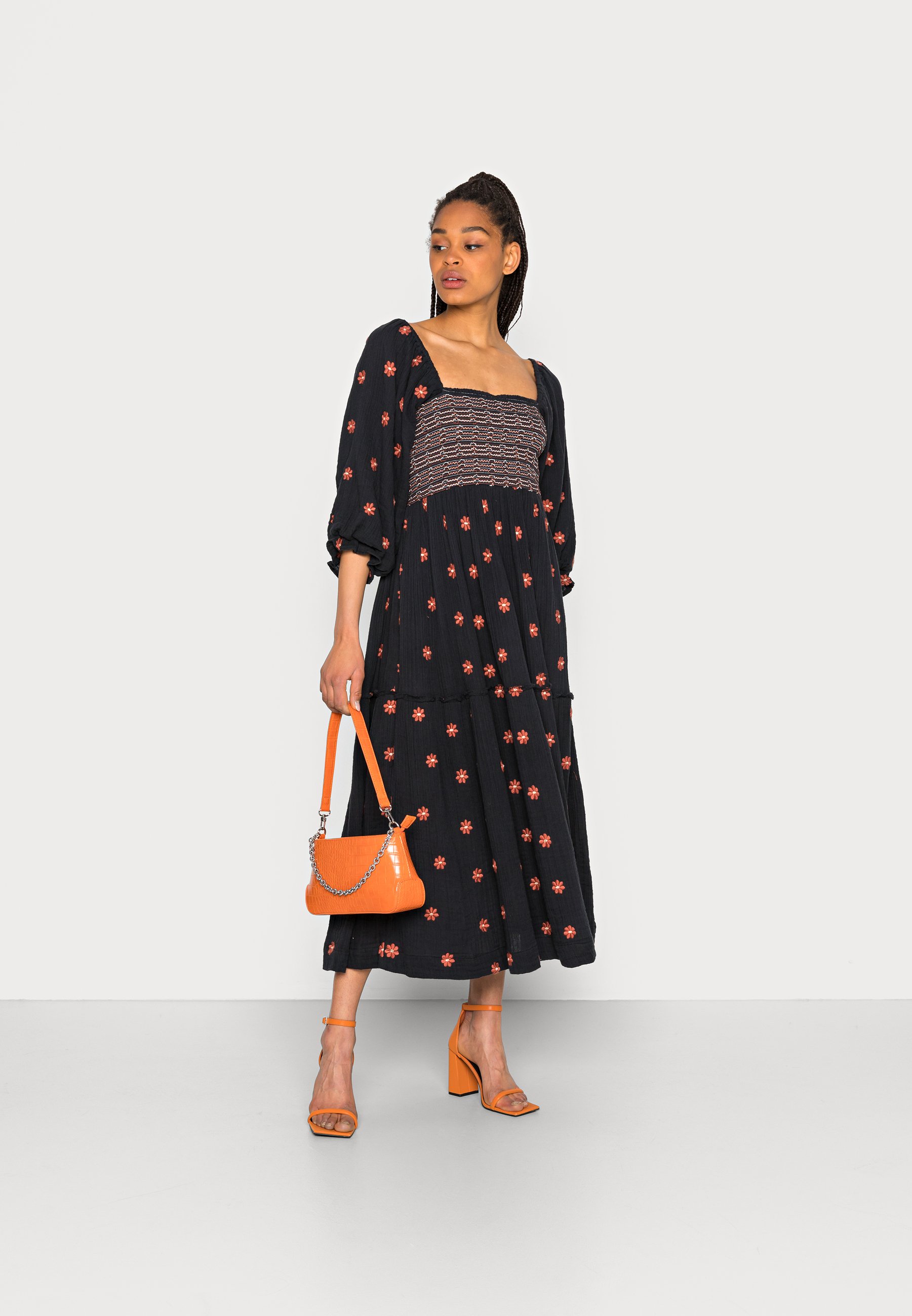 Free People DAHLIA EMBROIDERED MAXI 