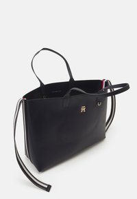 Tommy Hilfiger ICONIC TOTE SOLID STRIPE SET - Shopping Bag - space blue