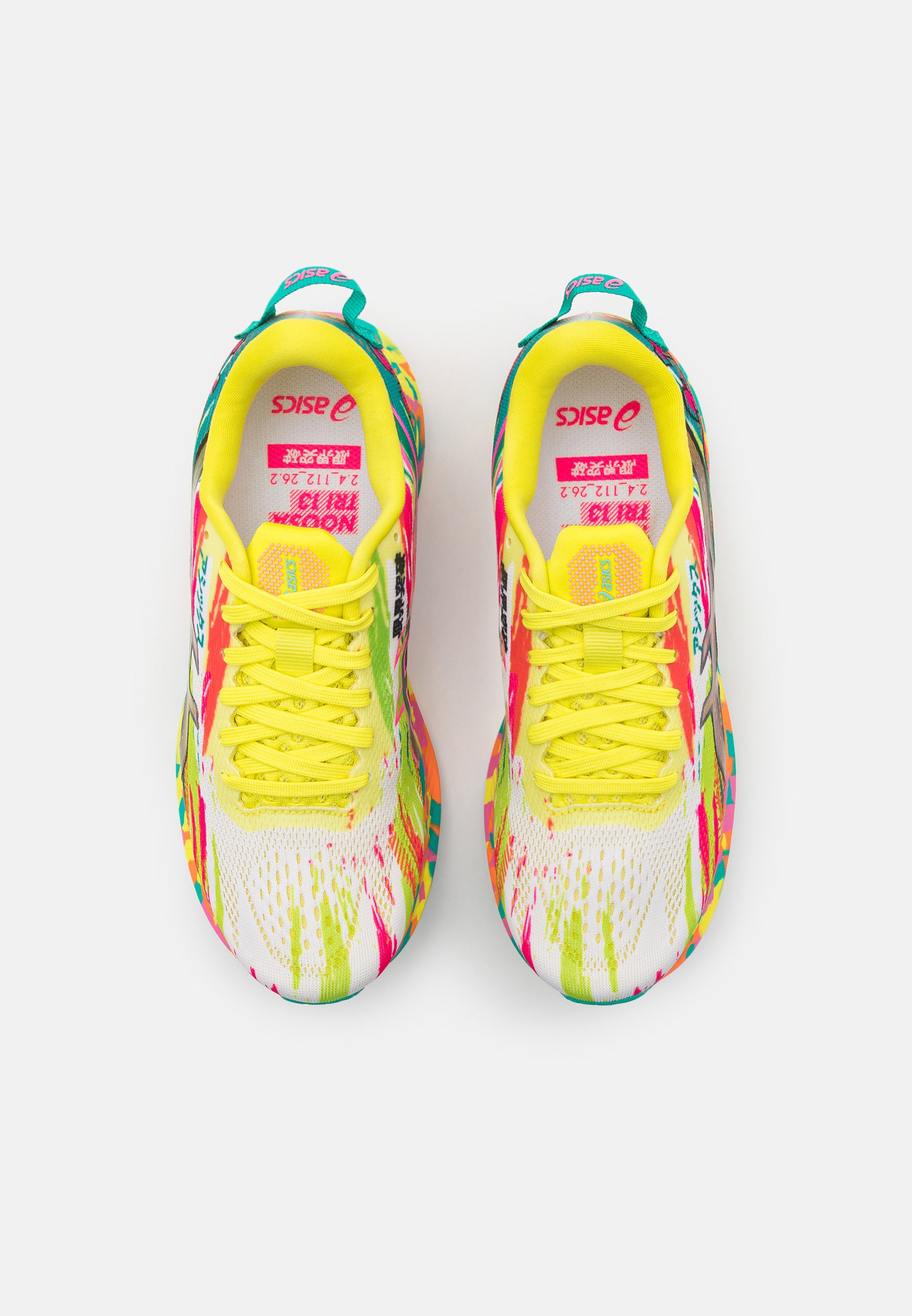 ASICS NOOSA TRI 13 - Chaussures de running compétition - hot pink/sour  yuzu/rose - ZALANDO.FR