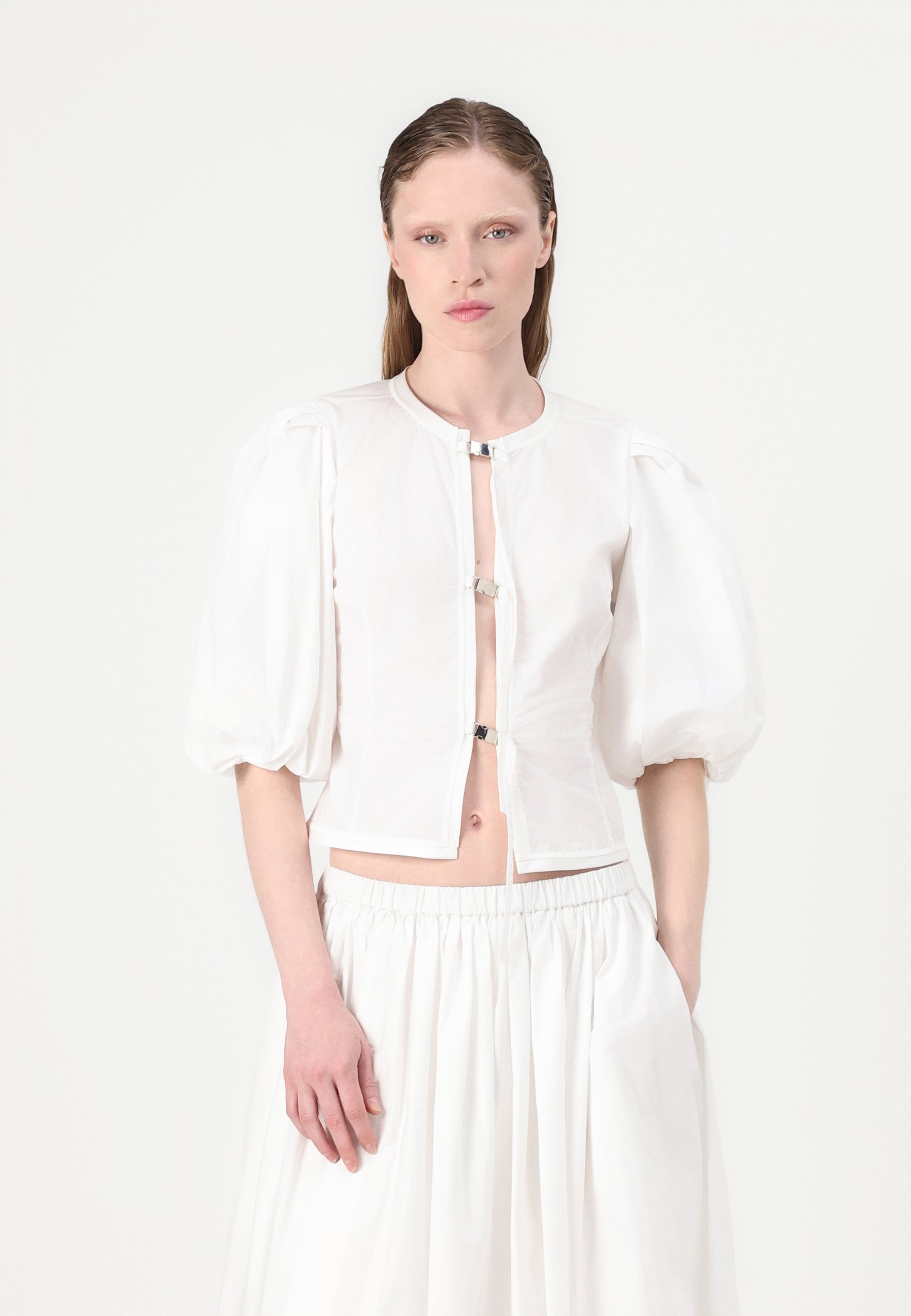 Pinko JOHNNY GONNA - Maxi skirt - bianco/white - Zalando.co.uk
