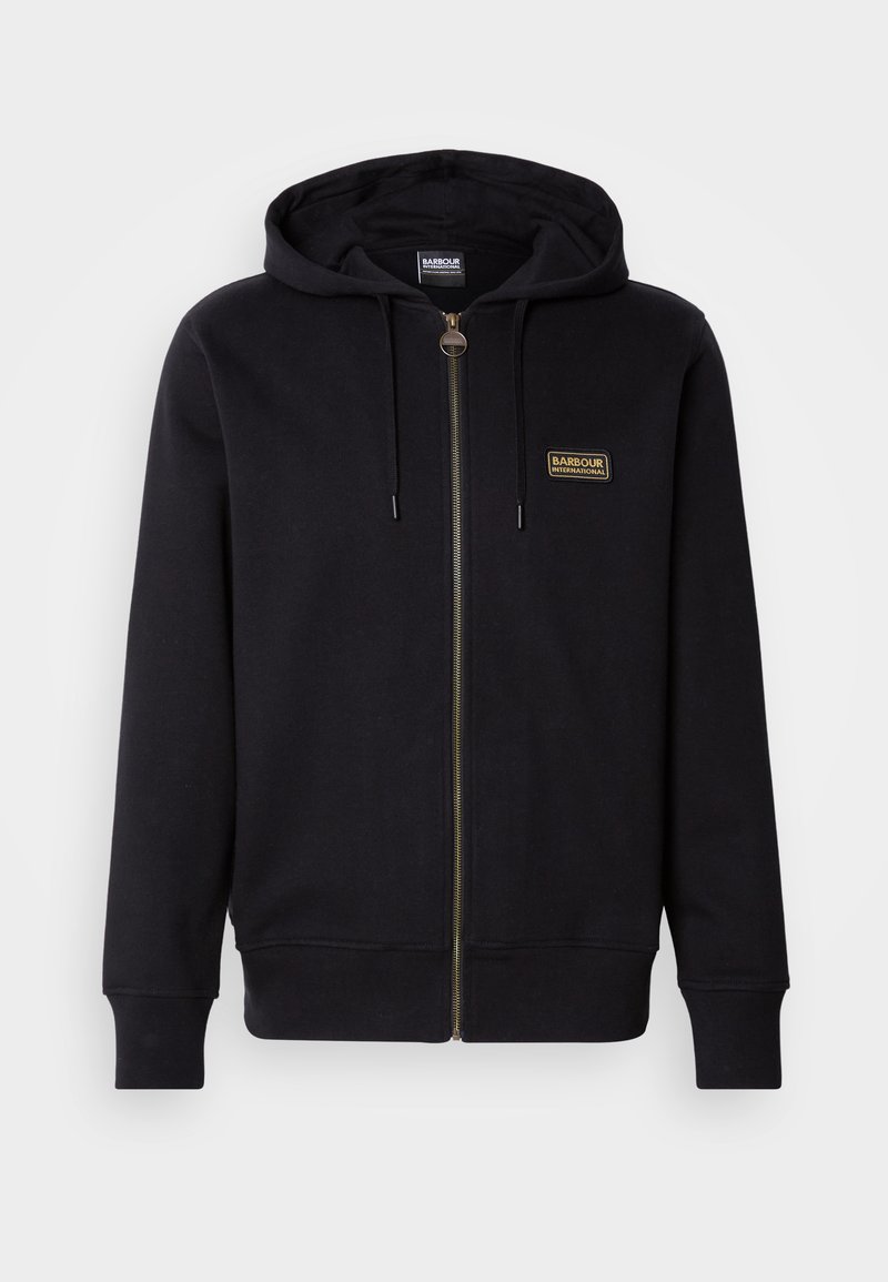 Barbour International Sweater met rits zwart