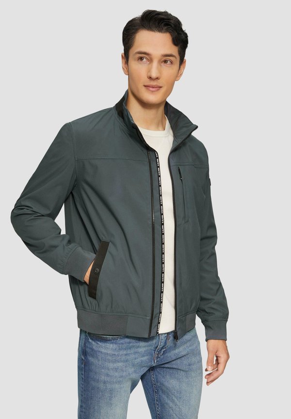 MIT LOGO-TAPE - Outdoorjacke - schiefergrau