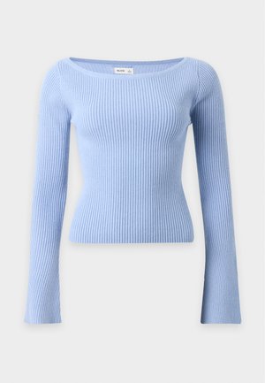 Hollister Co., BELL SLEEVE - Maglione - light blue
