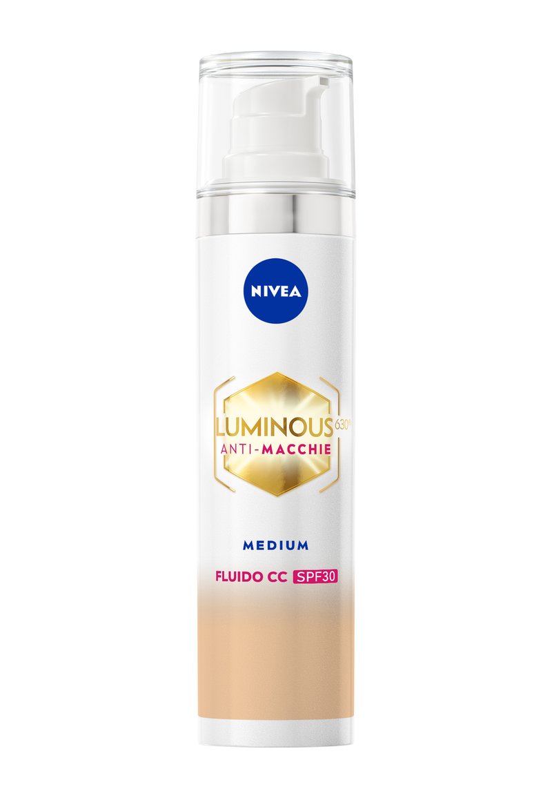 NIVEA - LUMINOUS630 FLUIDO CC SPF 30 3-IN-1 MEDIUM 40 ML - CC Cream - Transparent, Ingrandire