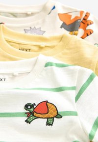 Next SHORT SLEEVE CHARACTER 3 PACK STANDARD - T-shirts print - yellow green
