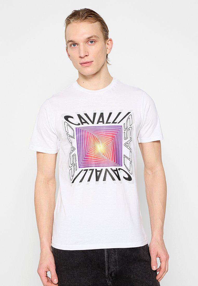 Cavalli Class T-shirt print wit
