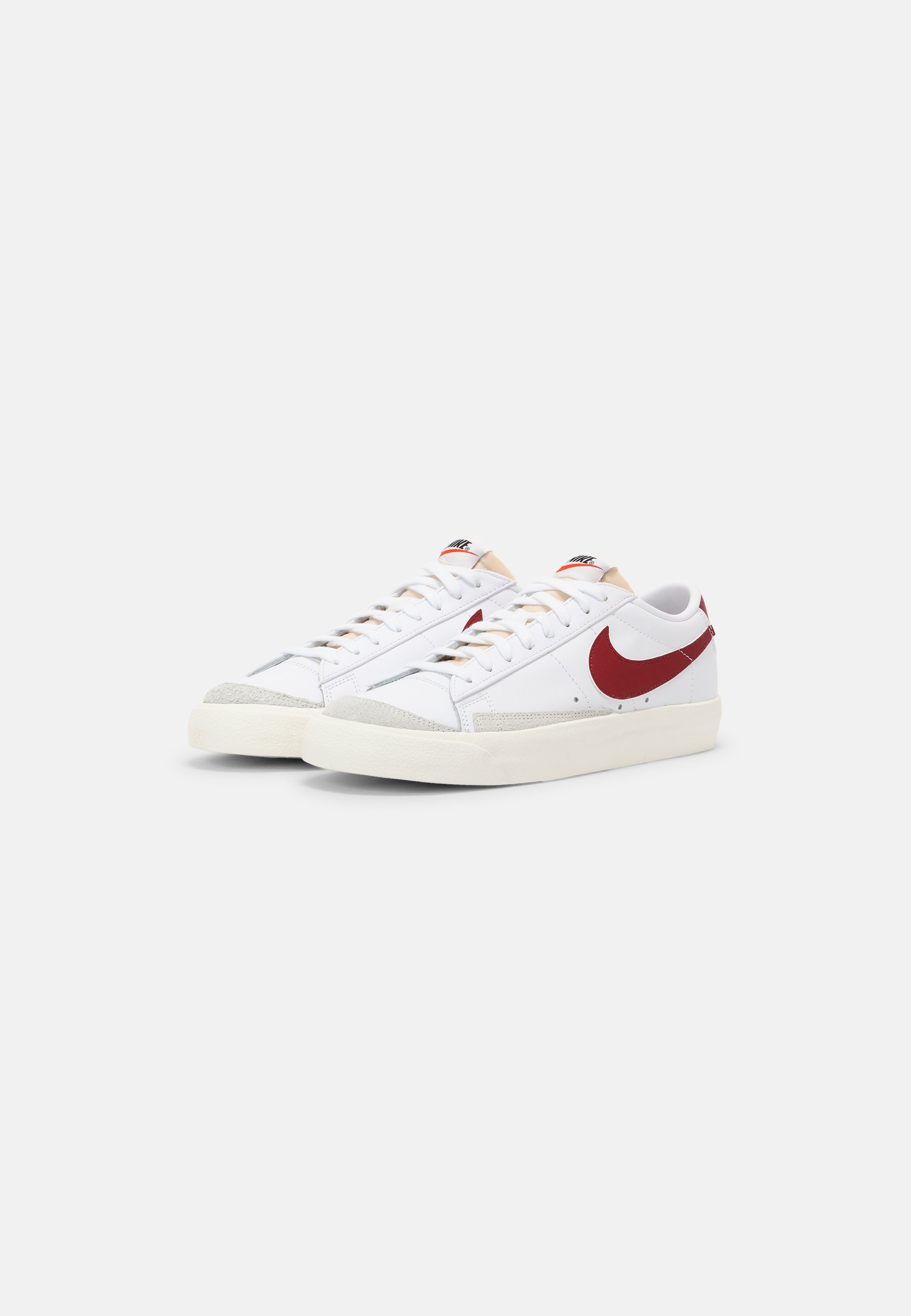 Nike Sportswear BLAZER LOW '77 VNTG UNISEX - Sneakers laag - white/team  red/black/team orange/wit - Zalando.nl