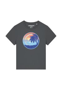 watapparel SUNSET RAINBOW - T-shirt print - anthracite