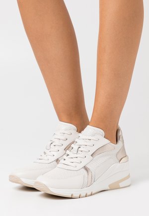 Caprice LACE UP - Trainers - creme/platin