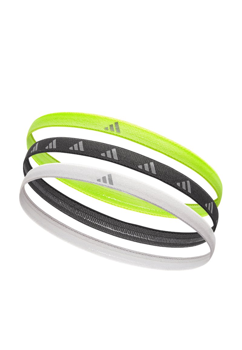 adidas Performance HAIRBANDS - Other accessories - lucid lemon weiß silber reflektierend