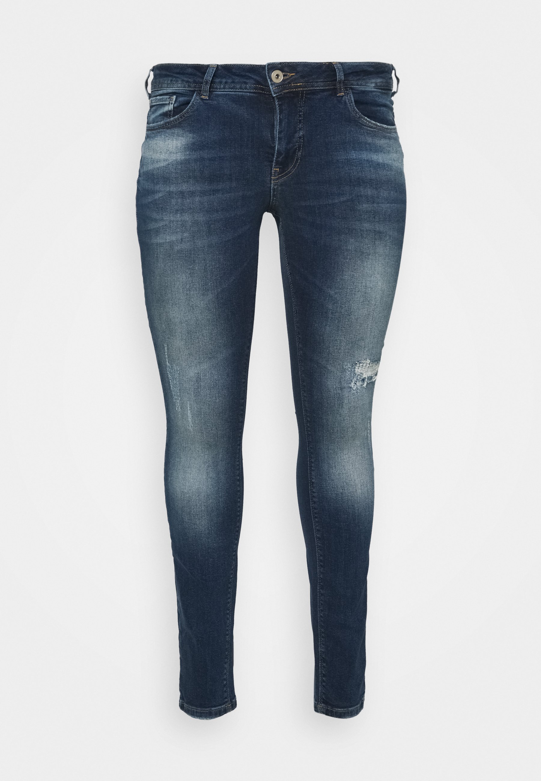 Zizzi SANNA SHAPE - Aptempti džinsai - dark blue denim/mėlyna - Zalando.lt