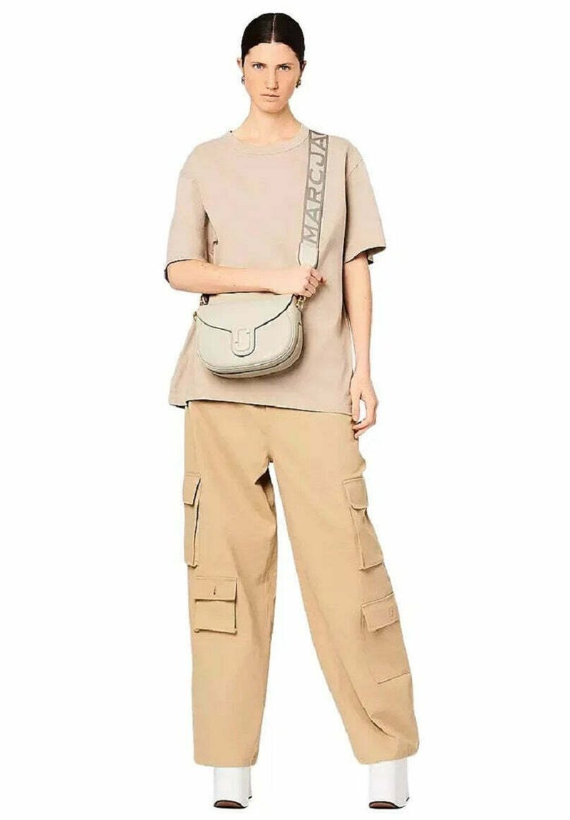 MARC JACOBS THE LARGE SADDLE - Cross body bag - cloud white/white 
