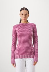 Kari Traa SMEKKER LS - Strikkegenser - plum
