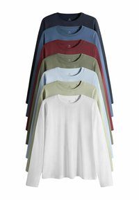 REGULAR FIT - 7 PACK LONG SLEEVE  - T-shirt à manches longues - multi