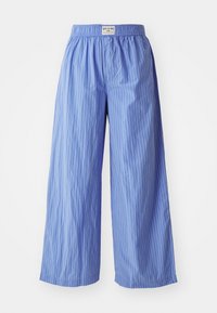 STRIPE STRAIGHT LEG - Stoffhose - blue