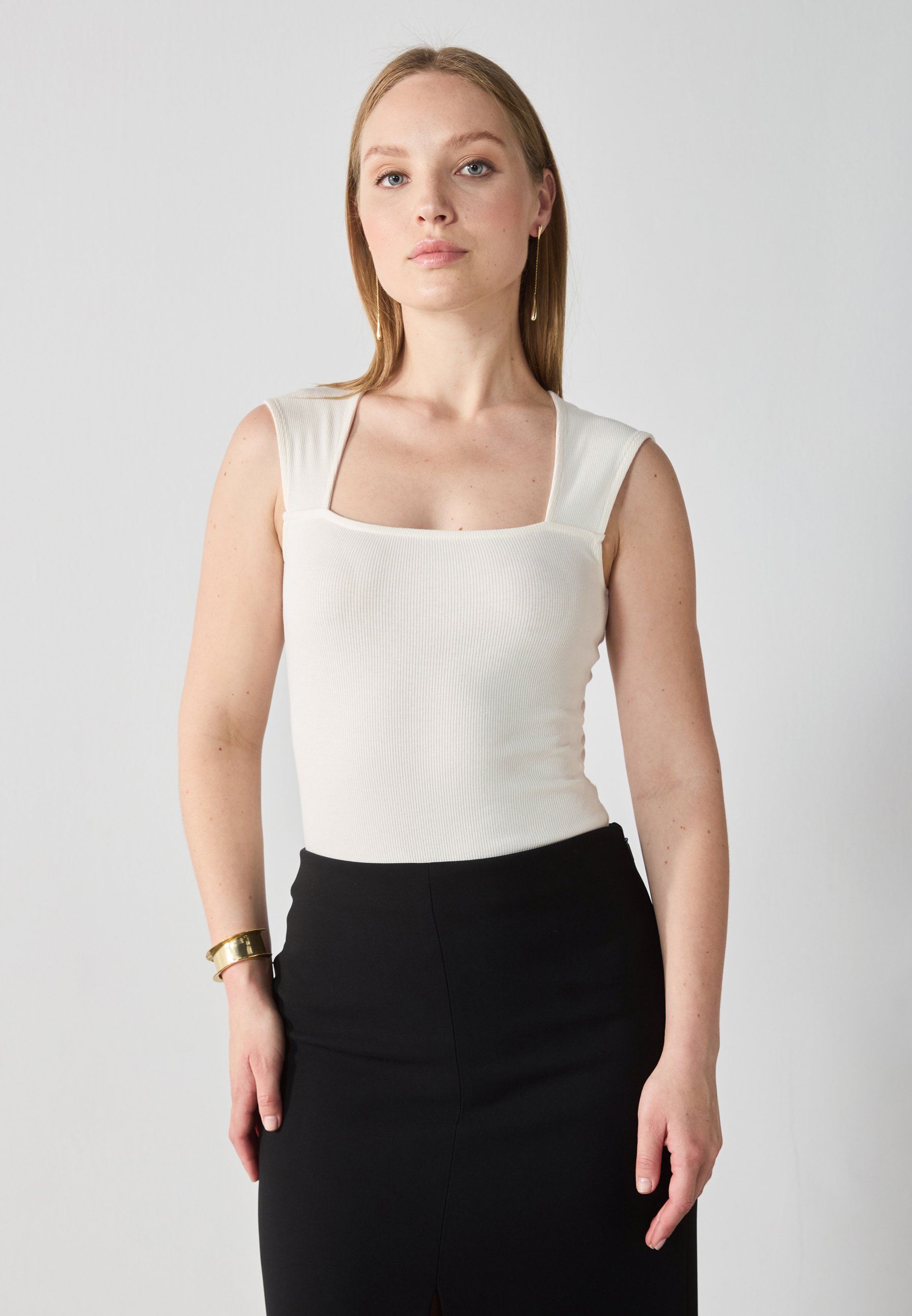 OW Collection TANKTOP BODYSUIT - Body/czarny - Zalando.pl