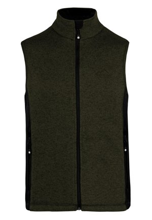 normani Outdoor Sports ÄRMELLOSE OUTDOOR STRICK-FLEECEWESTE MIT SEITENTASCHEN - Weste - oliv