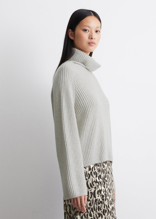TURTLE NECK - Jumper - light granite melange3