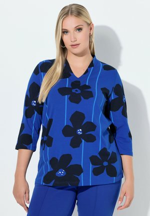 NEON FLORAL TEE - Maglietta a manica lunga - blue